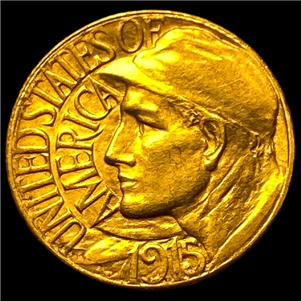 1915-S Gold $1 Panama-Pacific Exposition  CHOICE BU