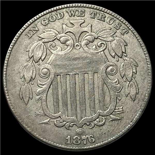 1876 Shield Nickel CLOSELY UNCIRCULATED