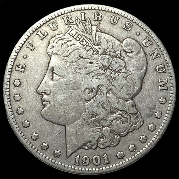 1901-S Silver Morgan Dollar ABOUT  UNCIRCULATED