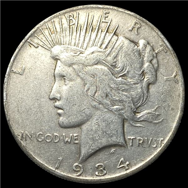 1934-S Peace Silver Dollar LIGHTLY CIRCULATED