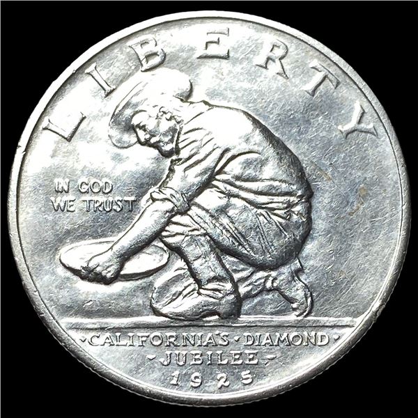 1925-S Silver California Jubilee Half Dollar  CHOICE BU