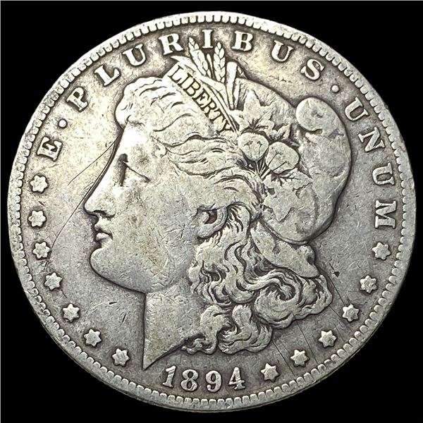 1894-O Silver Morgan Dollar ABOUT  UNCIRCULATED