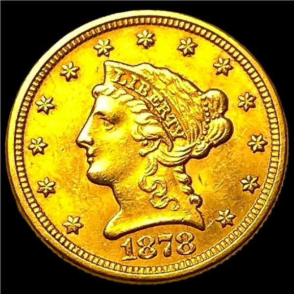 1878 Liberty Head $2.50 Gold Quarter Eagle  CHOICE BU