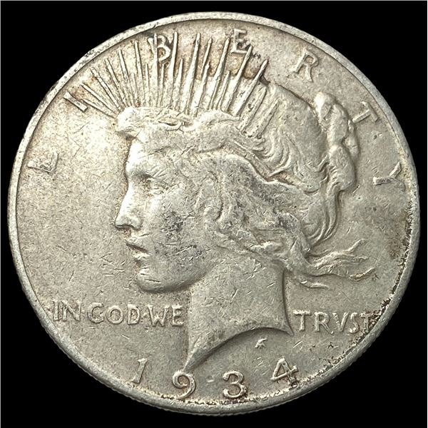 1934-S Silver Peace Dollar LIGHTLY CIRCULATED