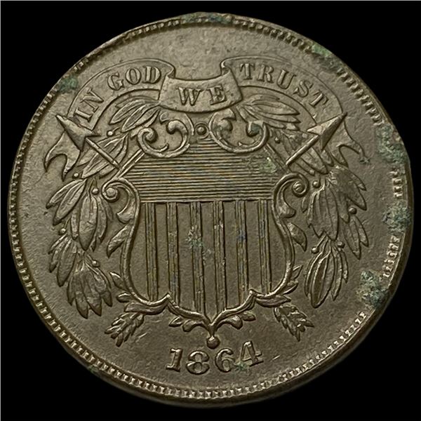 1864 Two-Cent Piece CLOSELY UNCIRCULATED