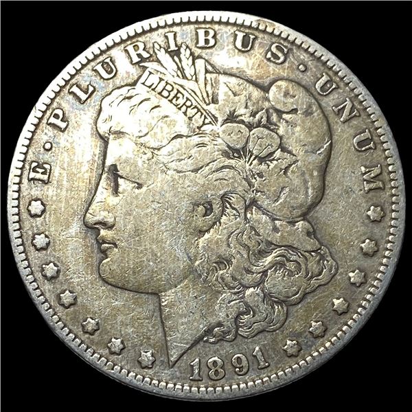1891-O Silver Morgan Dollar NEARLY  UNCIRCULATED