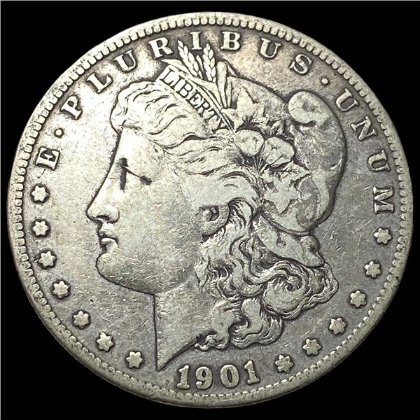 1901-S Silver Morgan Dollar ABOUT  UNCIRCULATED