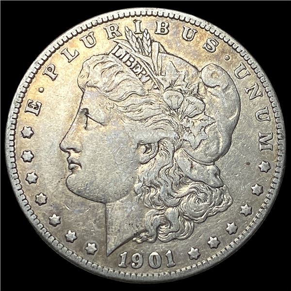 1901-S Silver Morgan Dollar ABOUT  UNCIRCULATED