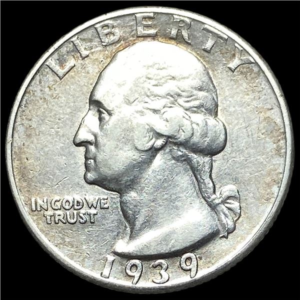 1939-D Silver Washington Quarter NEARLY  UNCIRCULATED