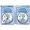 Image 1 : [2 Coins] 2012-S Silver Eagle PCGS PR68