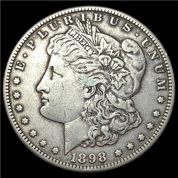 1898-S Silver Morgan Dollar ABOUT  UNCIRCULATED
