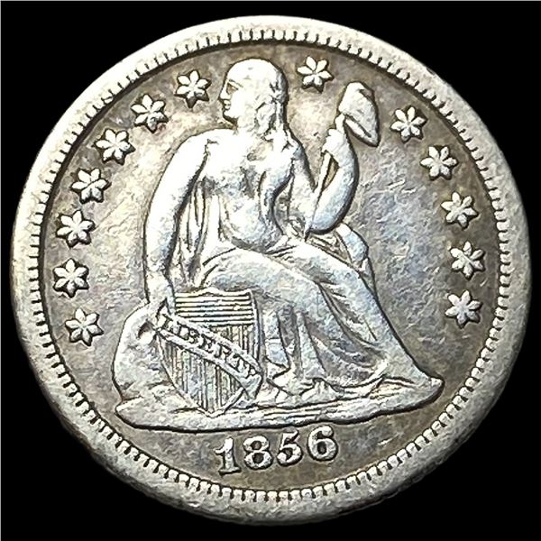 1856-O Silver Seated Liberty Dime NEARLY  UNCIRCULATED