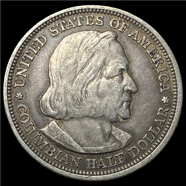 1893 Silver Columbian Expo Half Dollar  CLOSELY UNCIRCULATED