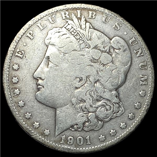 1901-S Silver Morgan Dollar ABOUT  UNCIRCULATED