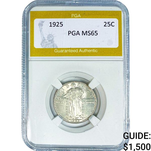 1925 Standing Liberty Quarter PGA MS65