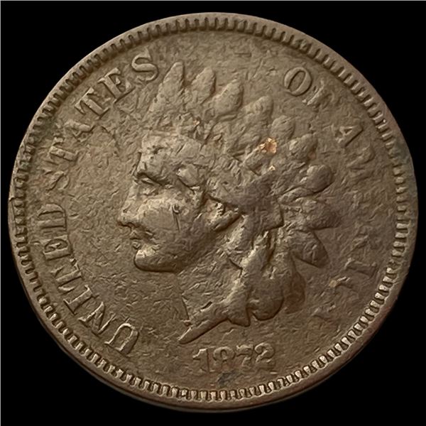 1872 Indian Head Cent NICELY CIRCULATED
