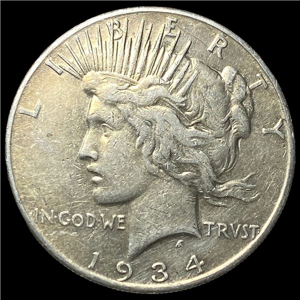 1934-S Silver Peace Dollar LIGHTLY CIRCULATED