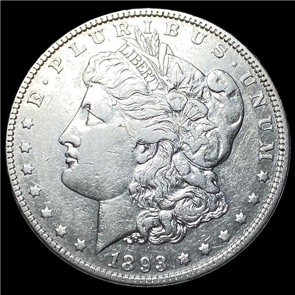 1893 Morgan Silver Dollar NEARLY UNCIRCULATED