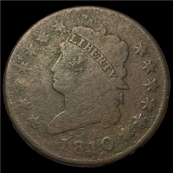 1810 Classic Head Large Cent NICELY  CIRCULATED