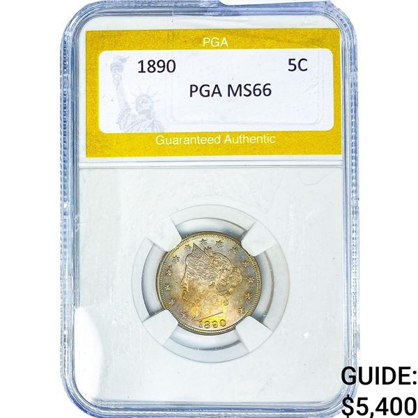 1890 Liberty Victory Nickel PGA MS66