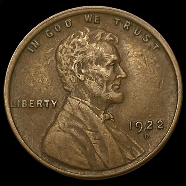 1922-D Lincoln Wheat Cent CLOSELY  UNCIRCULATED