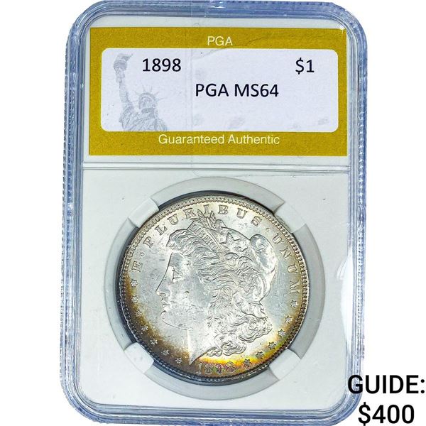 1898 Morgan Silver Dollar PGA MS64
