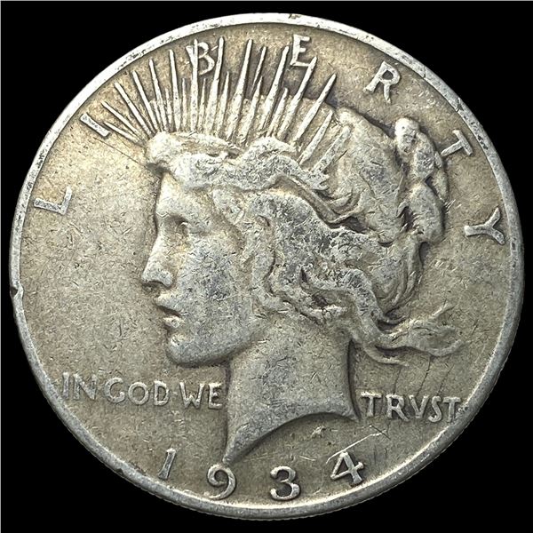 1934-S Silver Peace Dollar LIGHTLY CIRCULATED