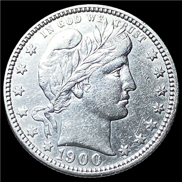 1900 Barber Silver Quarter CLOSELY  UNCIRCULATED