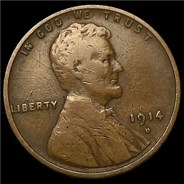 1914-D Lincoln Wheat Cent NEARLY UNCIRCULATED
