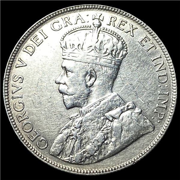 1917 Canada Silver 50 Cents CLOSELY  UNCIRCULATED
