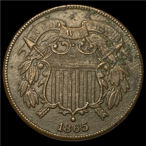 1865 Two-Cent Piece CLOSELY UNCIRCULATED