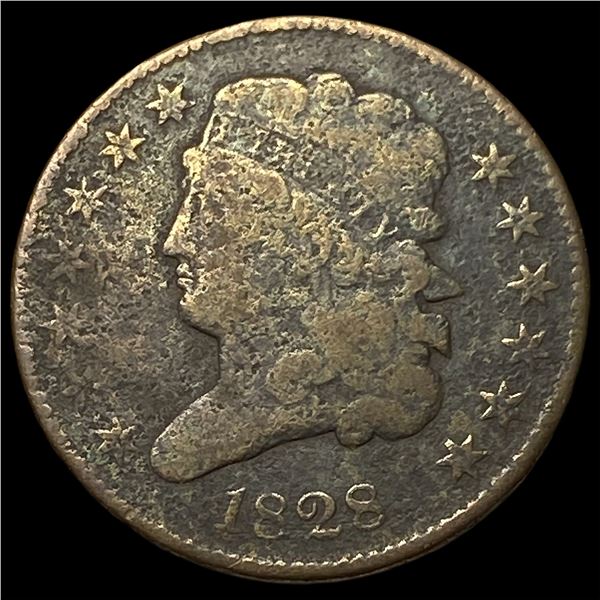 1828 Classic Head Half Cent LIGHTLY  CIRCULATED