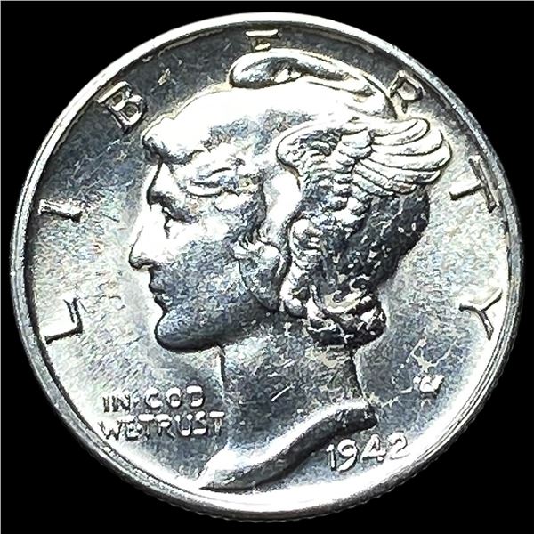 1942-S Silver Mercury Dime CHOICE BU