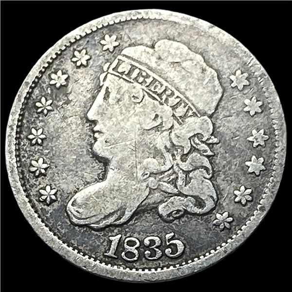 1835 Capped Bust Half Dime LIGHTLY CIRCULATED