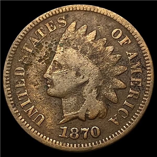 1870 Indian Head Cent LIGHTLY CIRCULATED