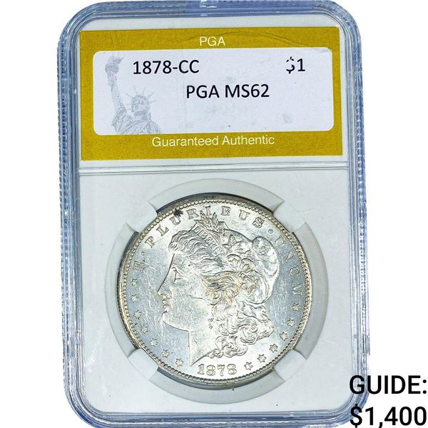 1878-CC Morgan Silver Dollar PGA MS62