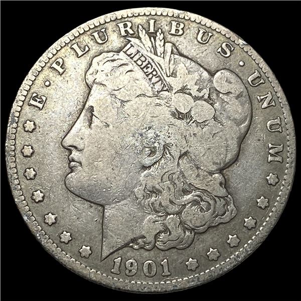 1901-S Morgan Silver Dollar ABOUT  UNCIRCULATED