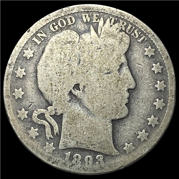 1893-O Silver Barber Half Dollar NICELY  CIRCULATED