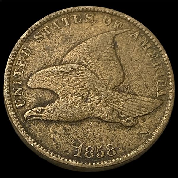 1858 Flying Eagle Cent NEARLY UNCIRCULATED