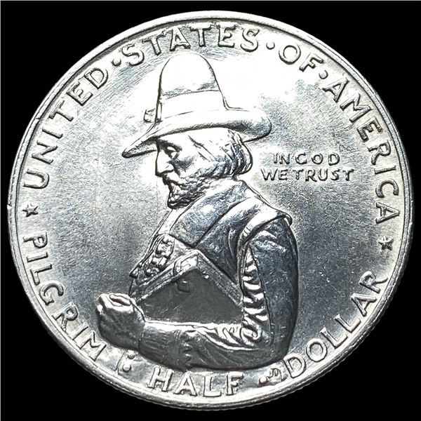 1920 Silver Pilgrim Half Dollar CHOICE BU