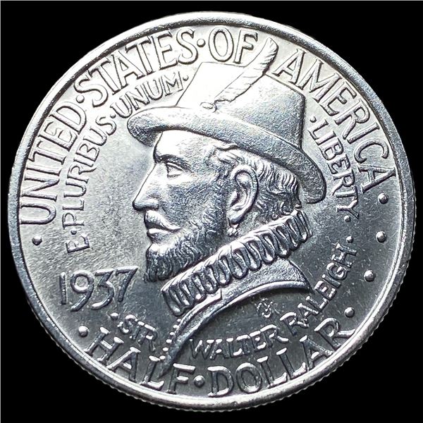 1937 Silver Roanoke Half Dollar UNCIRCULATED