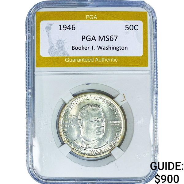 1946 Booker T Half Dollar PGA MS67