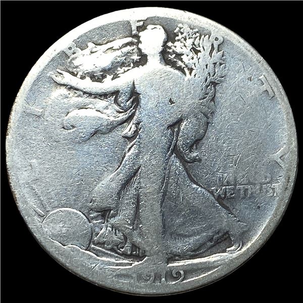 1919-S Silver Walking Liberty Half Dollar  NICELY CIRCULATED