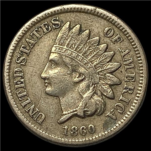 1860 Indian Head Cent NEARLY UNCIRCULATED