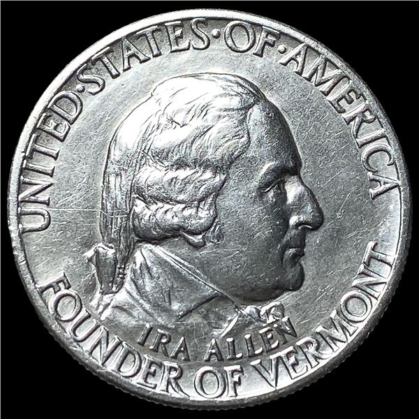 1927 Silver Vermont Half Dollar UNCIRCULATED