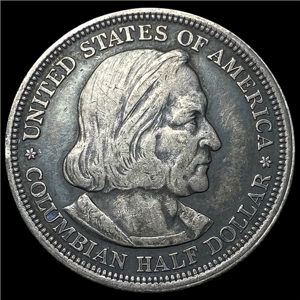 1893 Silver Columbian Expo Half Dollar  CLOSELY UNCIRCULATED