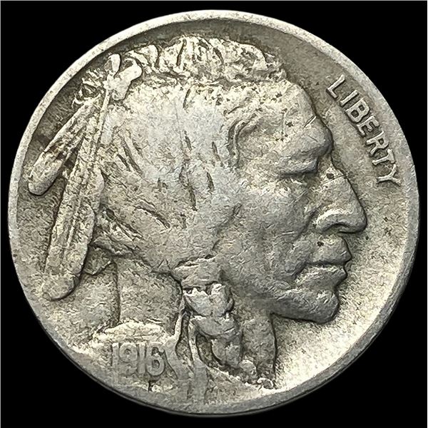 1916-D Buffalo Nickel NEARLY UNCIRCULATED