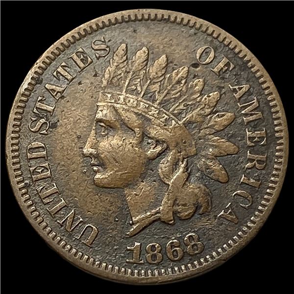 1868 Indian Head Cent LIGHTLY CIRCULATED
