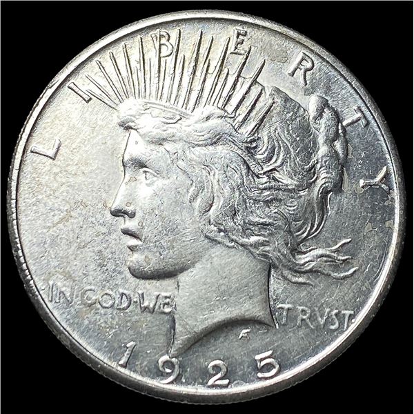 1925-D Silver Peace Dollar CLOSELY  UNCIRCULATED