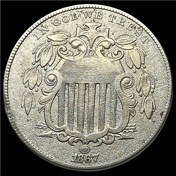 1867 Shield Nickel CLOSELY UNCIRCULATED